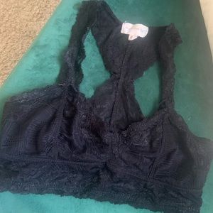 Black lace bralette, size Medium.